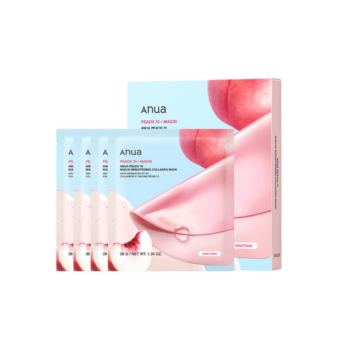 Anua Peach 70 Niacin Brightening Collagen Mask (4 pcs) sukinnaturals sukinnaturals.com.au